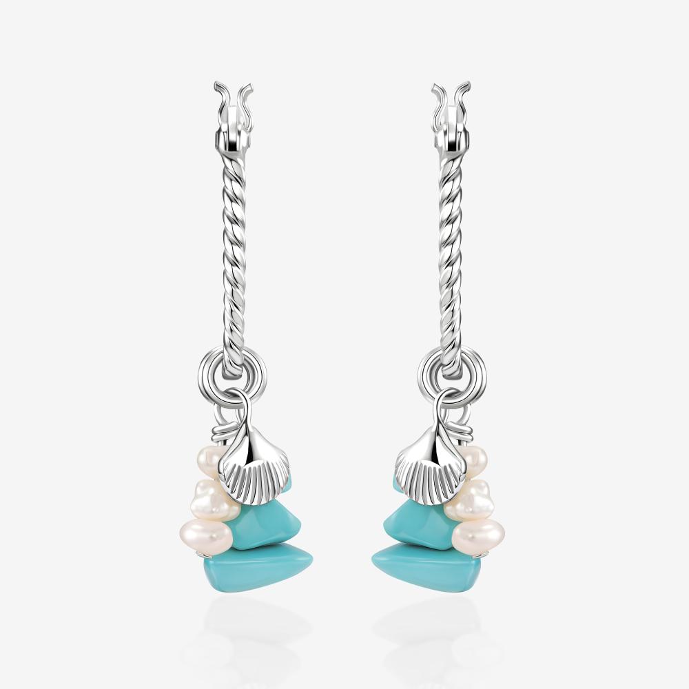 Серебряные серьги подвесные Wong jewelry co., ltd ВЧ041-73464/РД