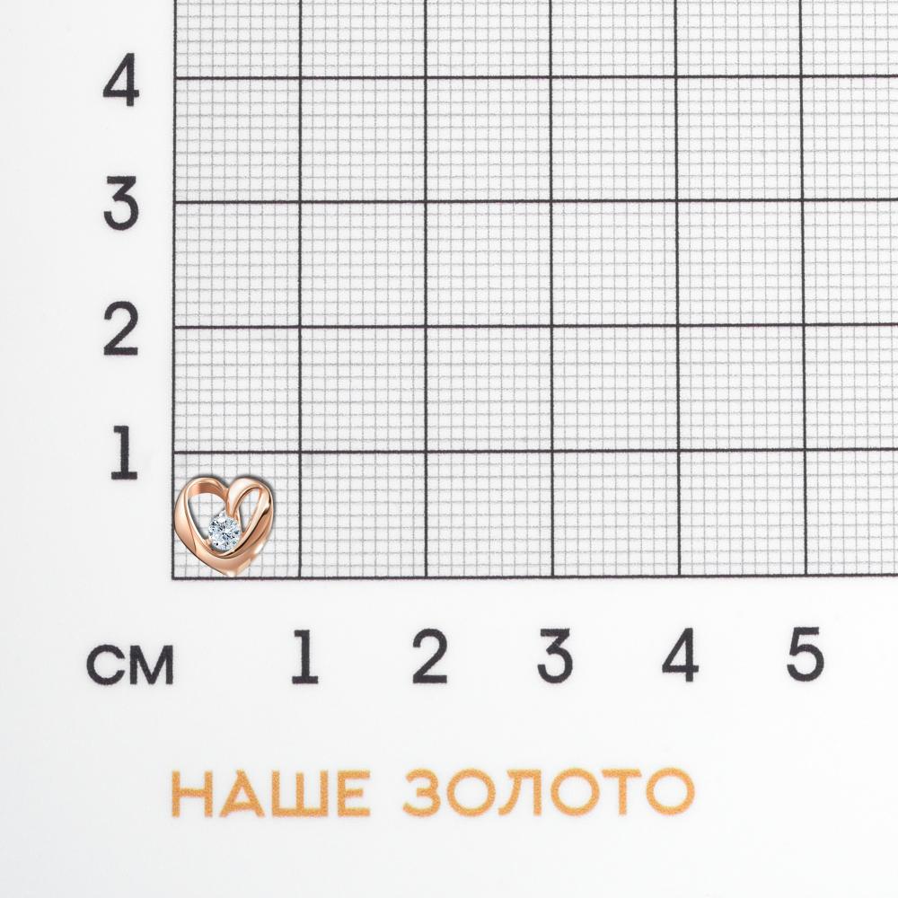 Золотая подвеска Санис из красного золота 585 пробы СН01-315139