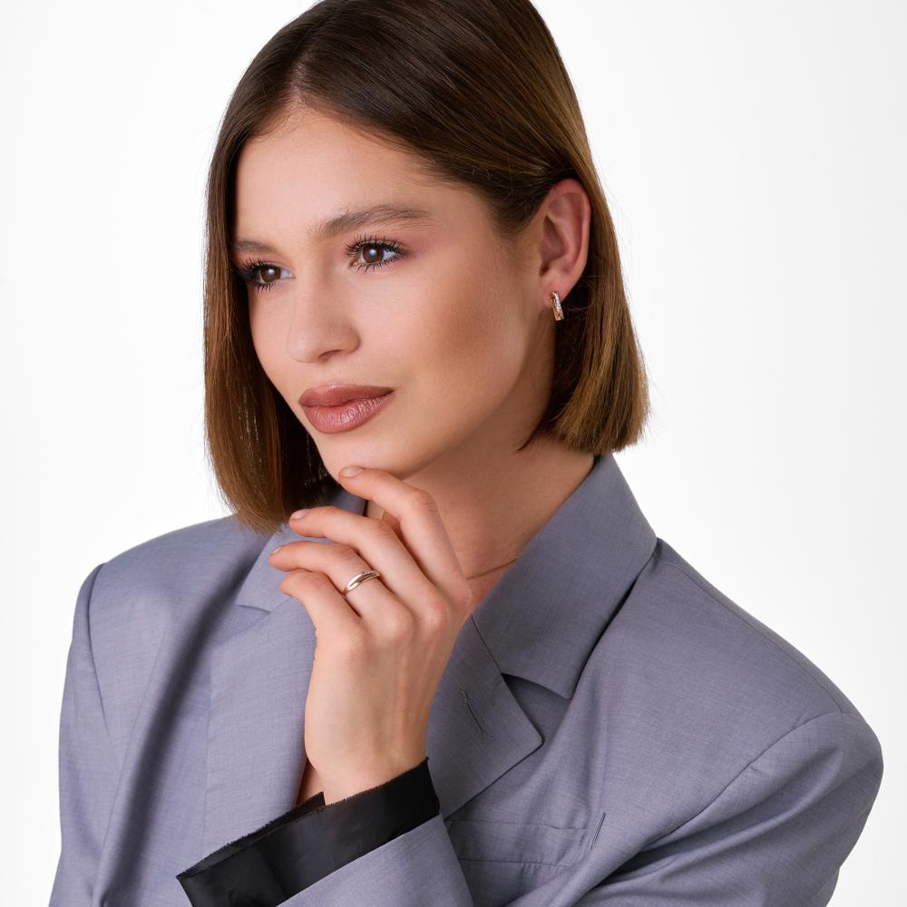 Золотое кольцо Санис из красного золота 585 пробы СН101-119725