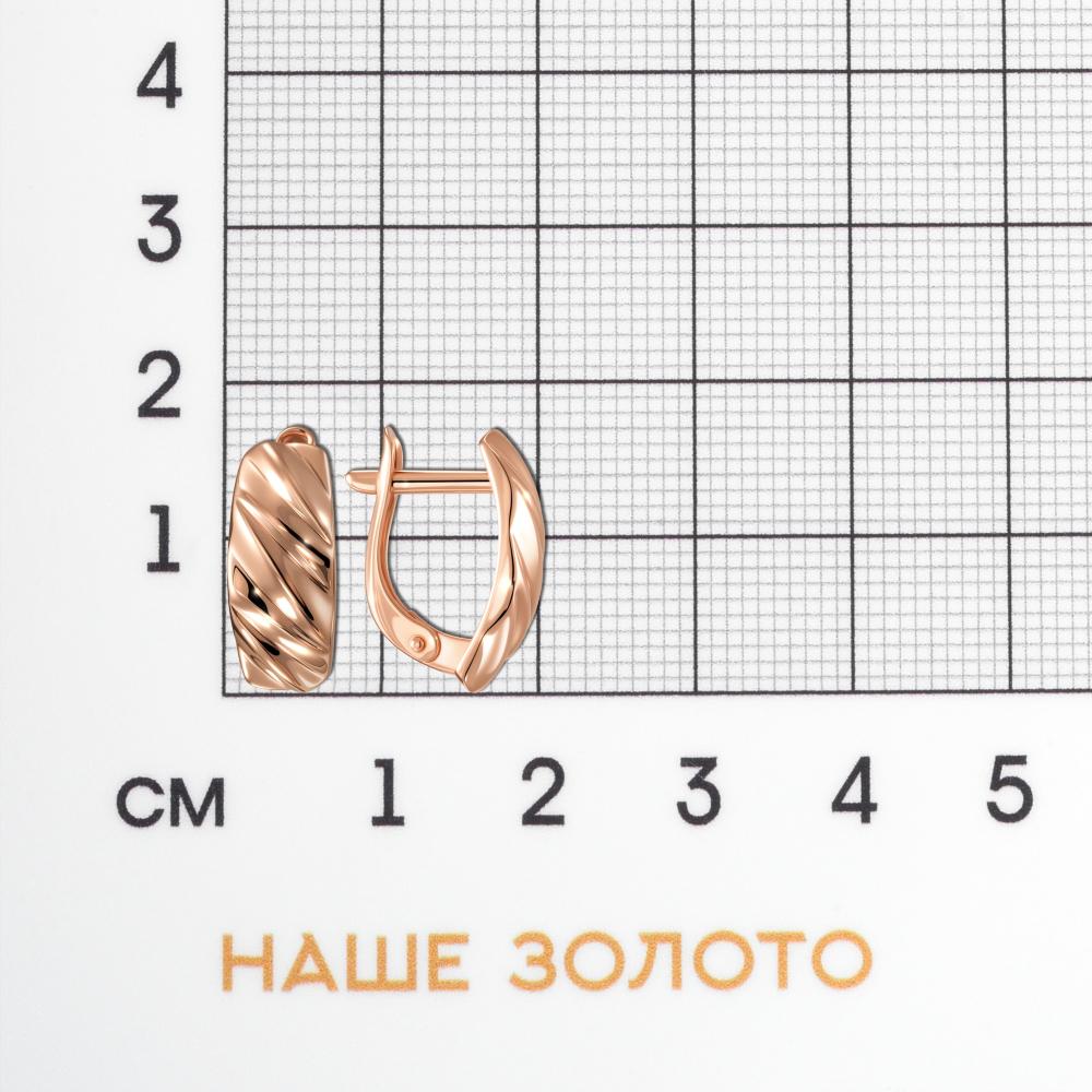 Золотые серьги Санис из красного золота 585 пробы СН108-209740