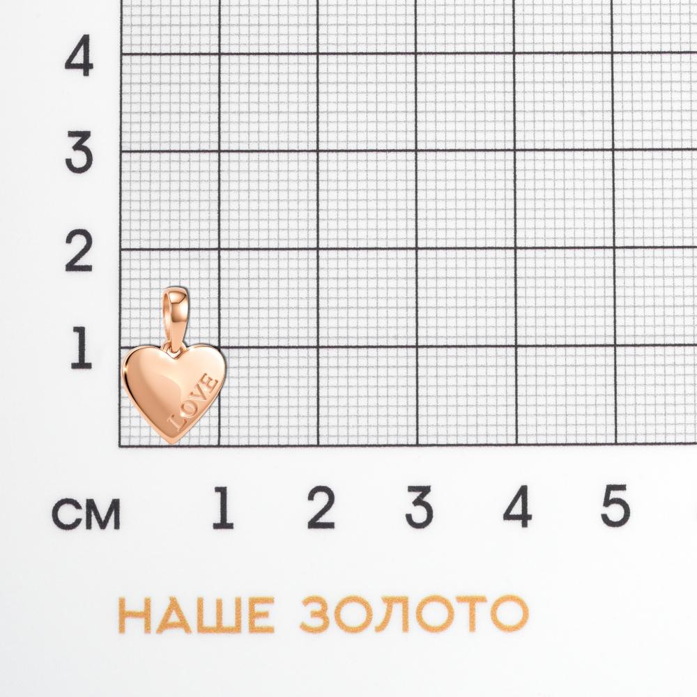 Золотая подвеска Альтеза из красного золота 585 пробы А930320