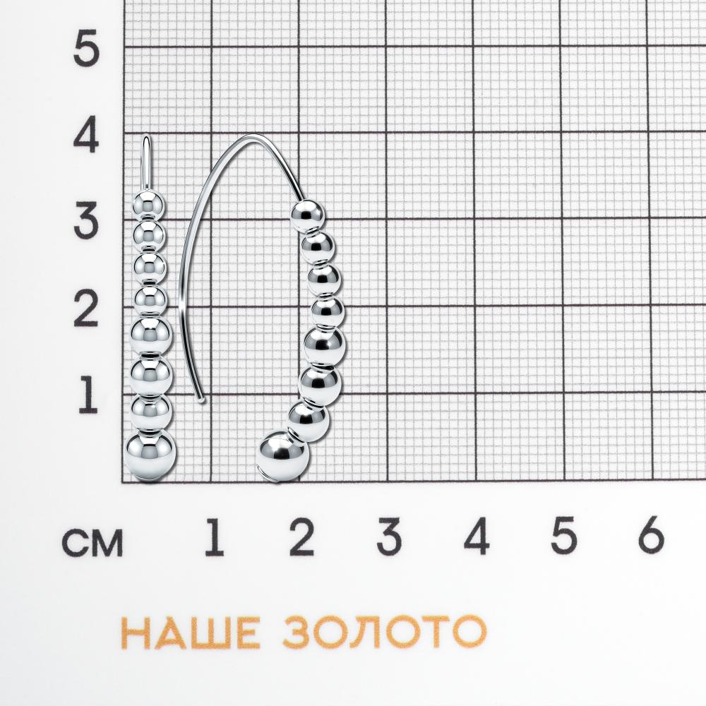 Серебряные серьги протяжки Imperial emporium ИПРПЕ5785