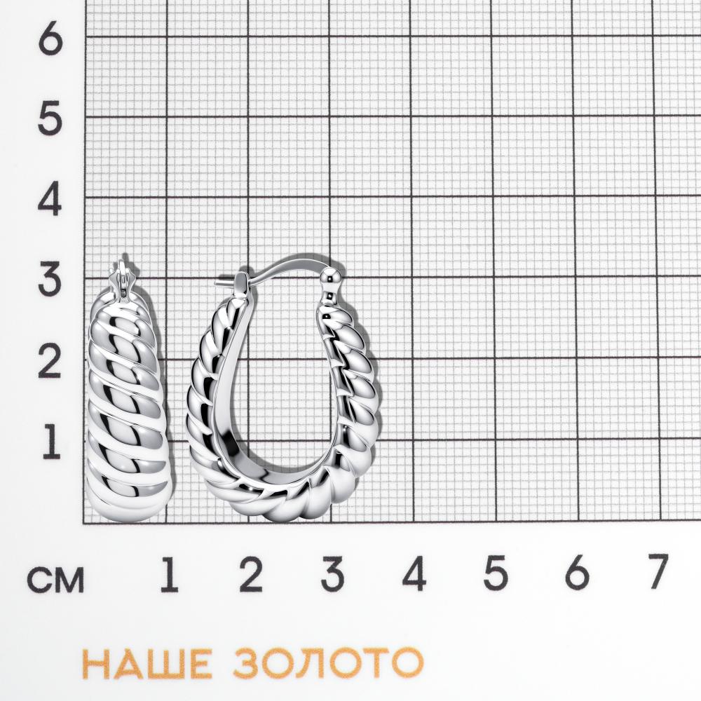 Серебряные серьги Вижендекомпани ВФС110090