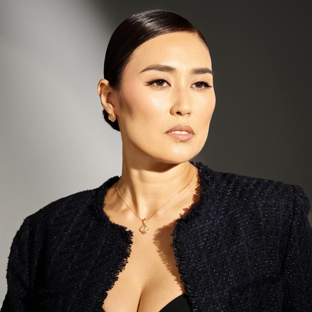 Золотая подвеска Топаз из красного золота 585 пробы ТЗТ102636150