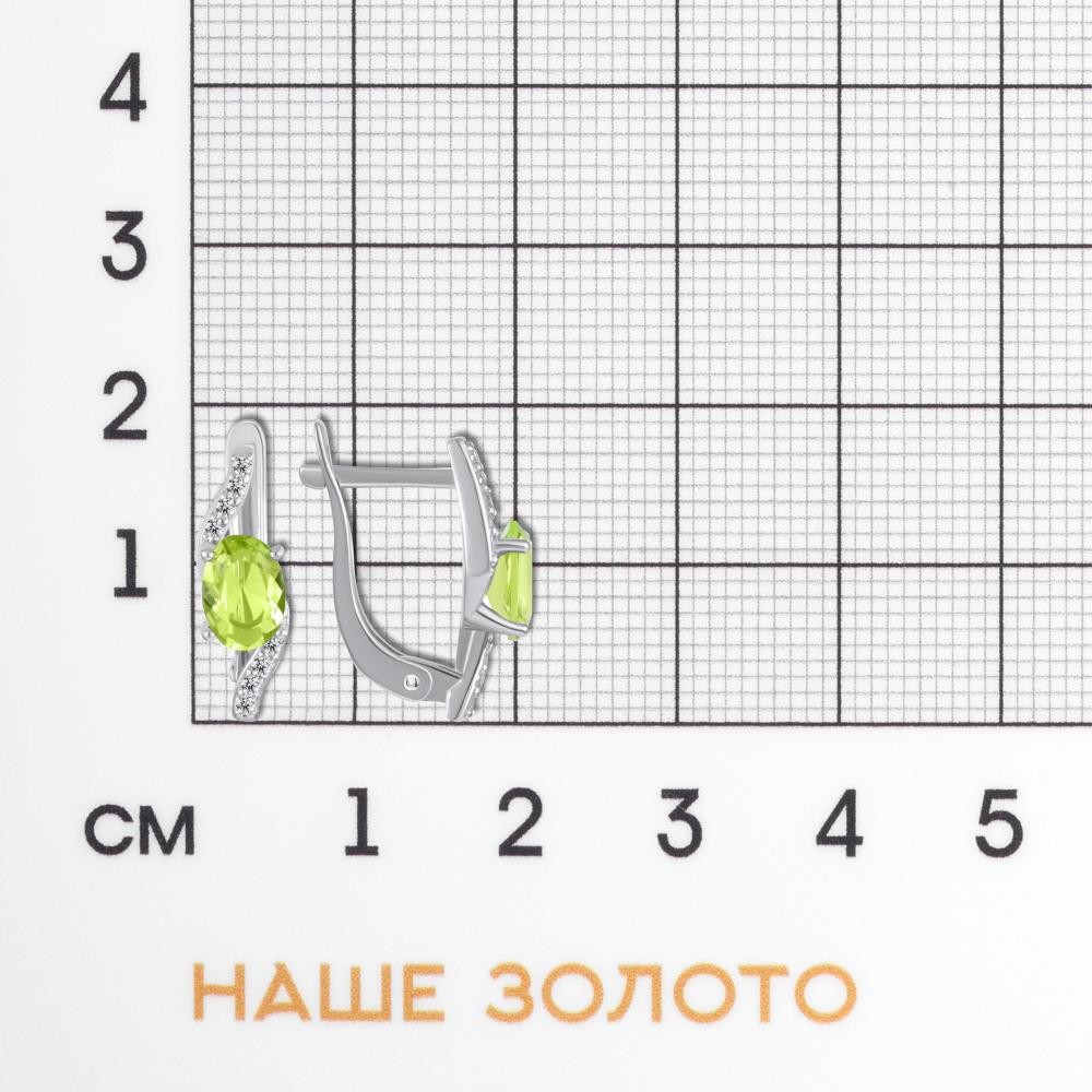 Серебряные серьги Талант ТБ10-72-000П-11815