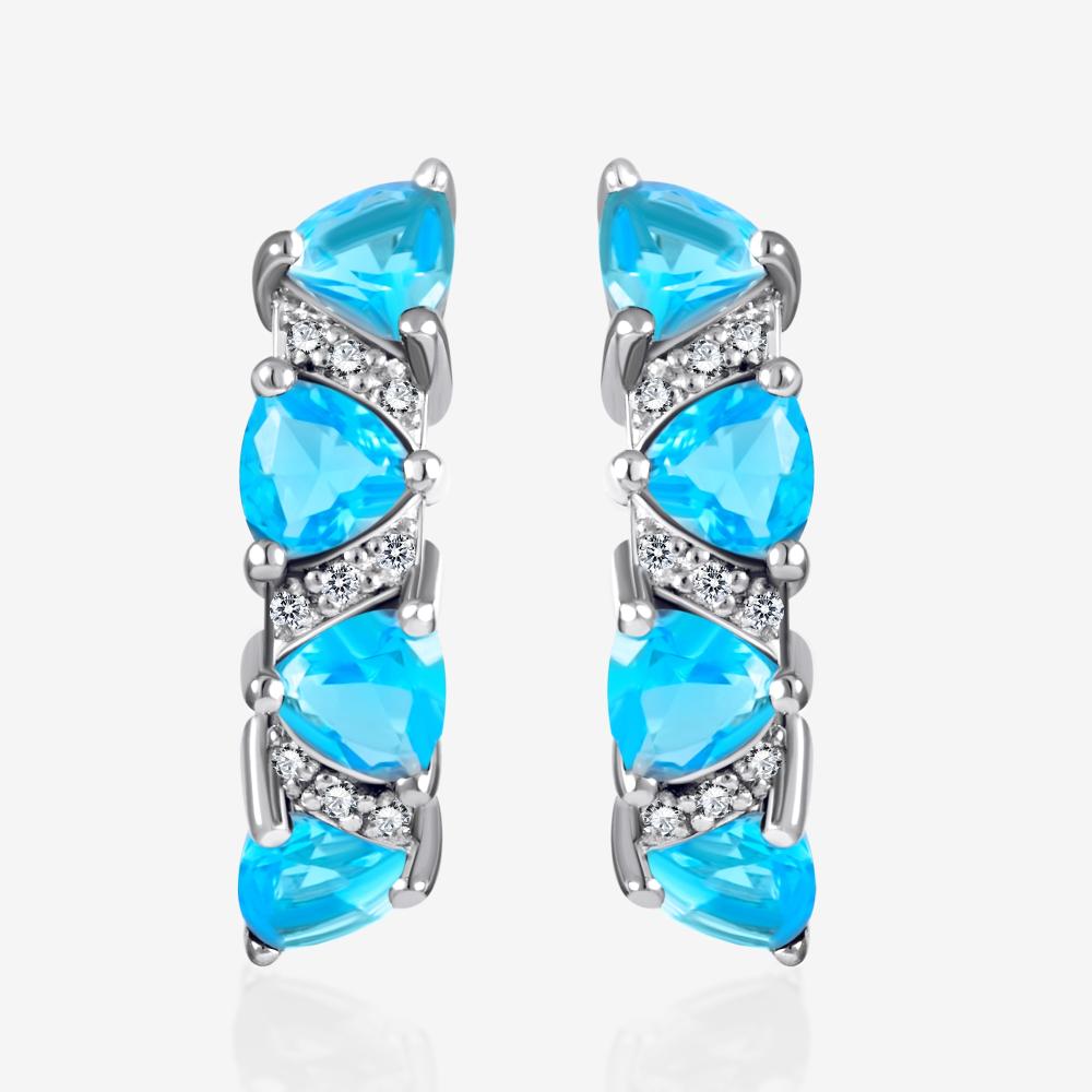 Серебряные серьги Талант ТБ10-72-000Ц-24083