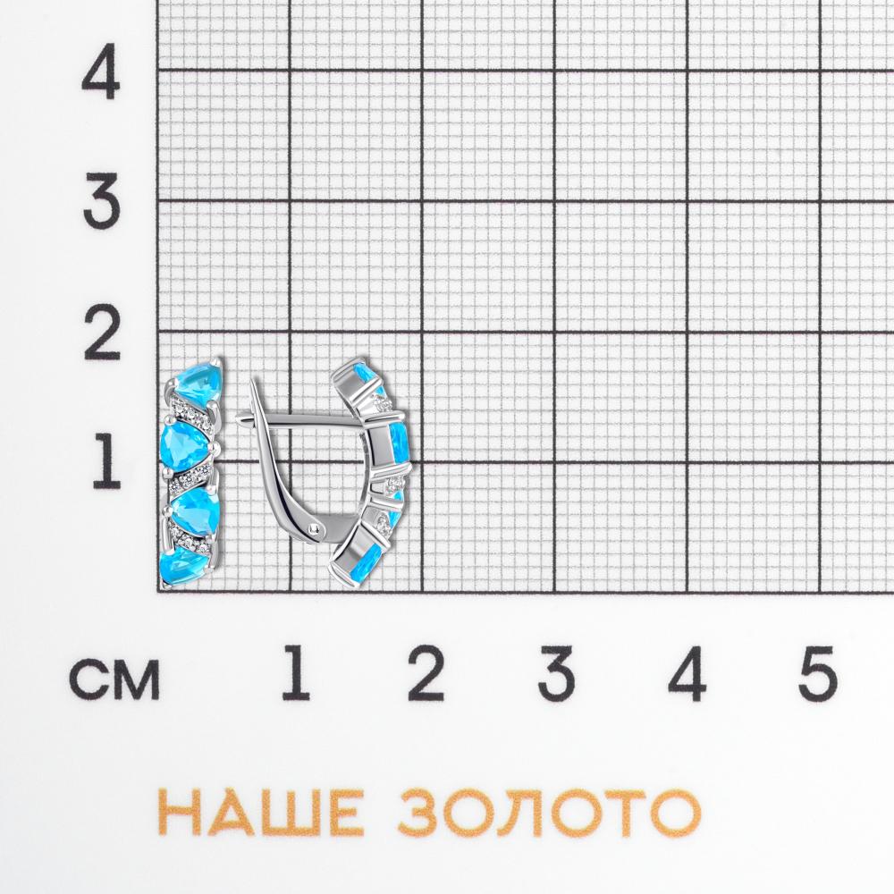 Серебряные серьги Талант ТБ10-72-000Ц-24083