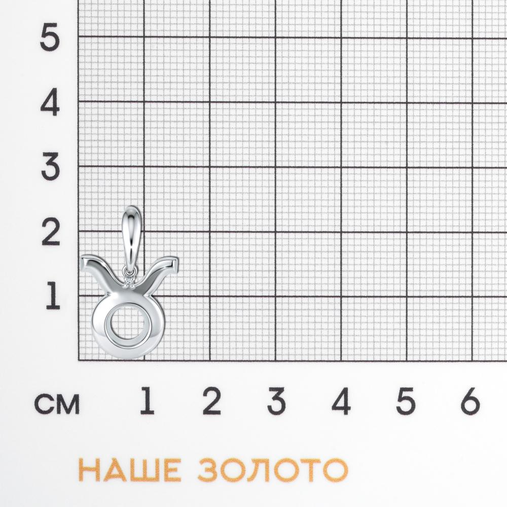 Серебряный знак зодиака Клондайк ЛХ03-02003-07-101-01-07