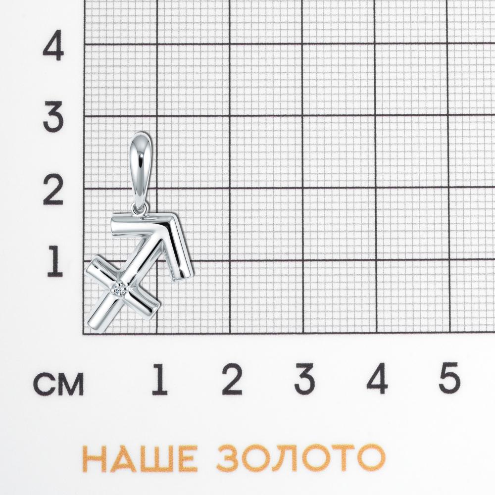 Серебряный знак зодиака Клондайк ЛХ03-02010-07-101-01-07