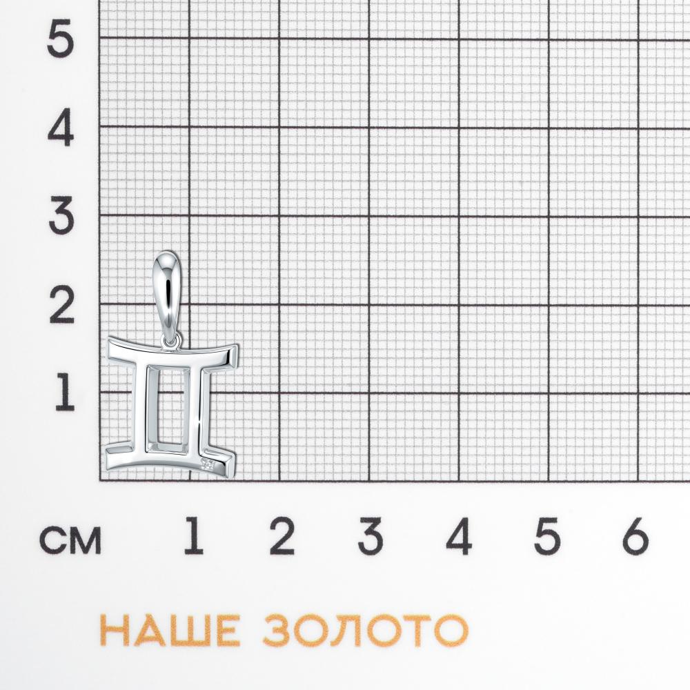 Серебряный знак зодиака Клондайк ЛХ03-02004-07-101-01-07