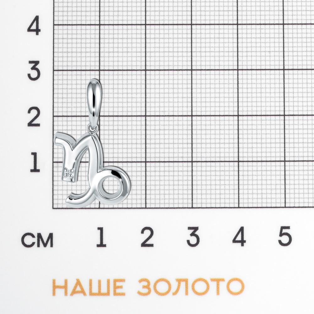Серебряный знак зодиака Клондайк ЛХ03-02011-07-101-01-07