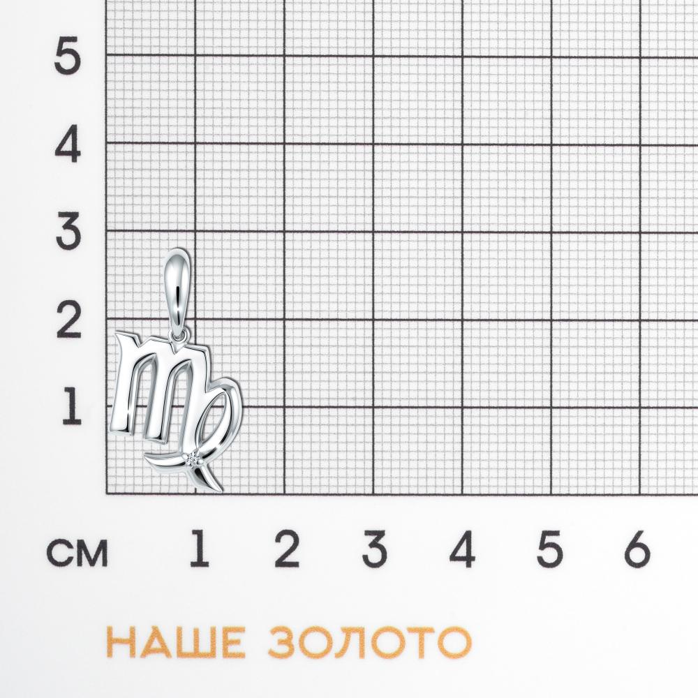 Серебряный знак зодиака Клондайк ЛХ03-02007-07-101-01-07