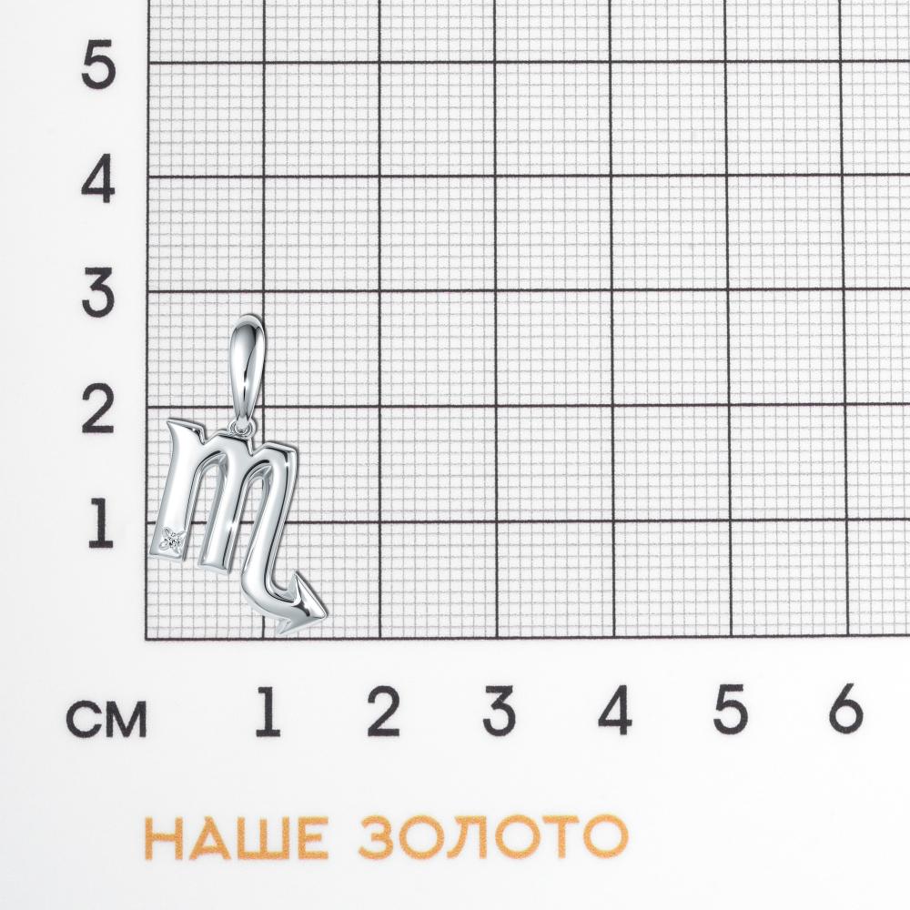 Серебряный знак зодиака Клондайк ЛХ03-02009-07-101-01-07