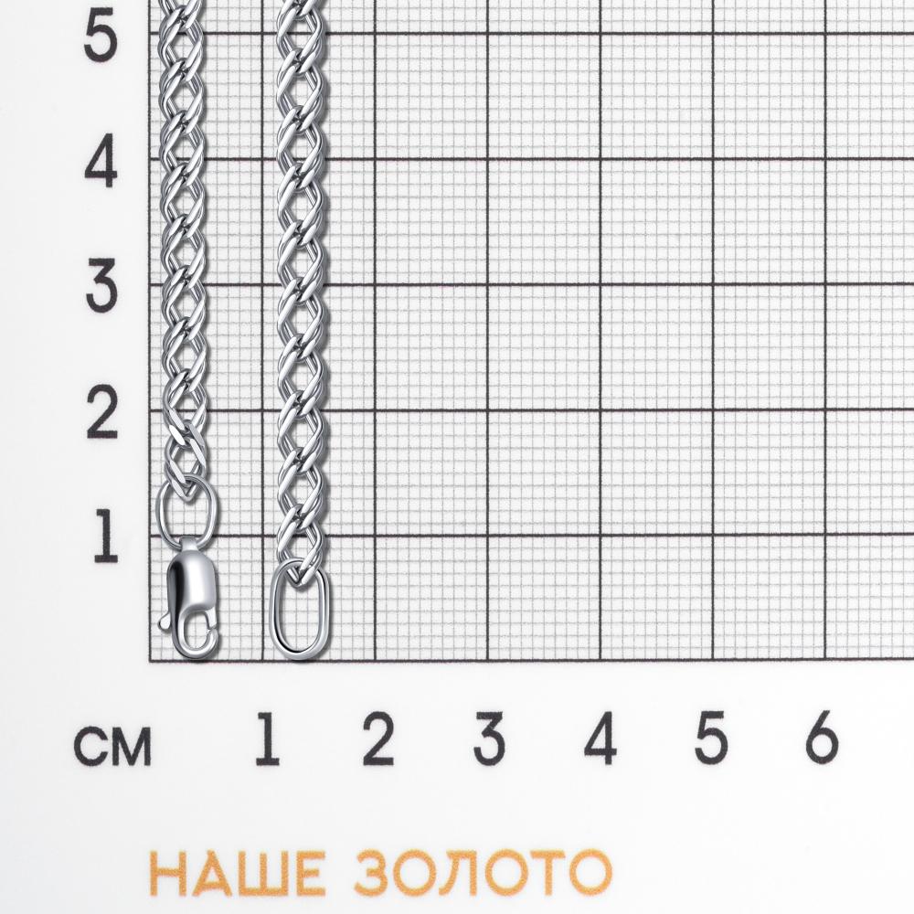 Серебряный браслет Krastsvetmet КЯНБ 22-076-3 0.60, размеры от 17 до 20
