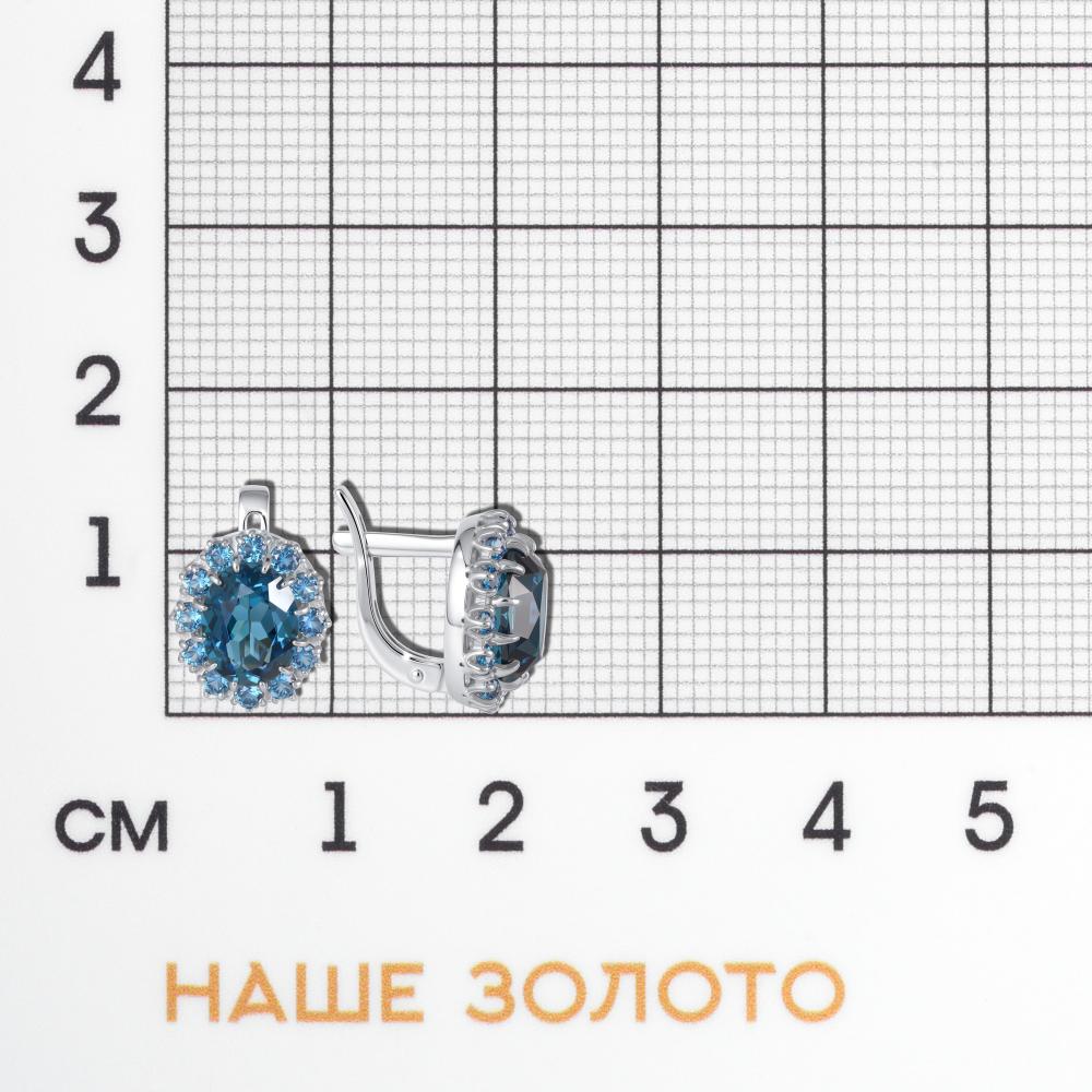 Золотые серьги Liberty из красного золота 585 пробы РЫ2012513Б