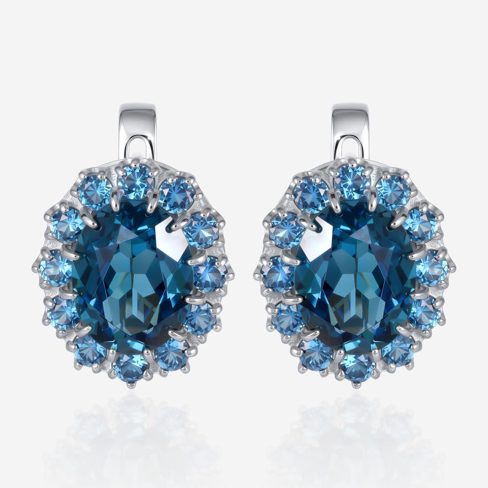 Золотые серьги Liberty из красного золота 585 пробы РЫ2012513Б