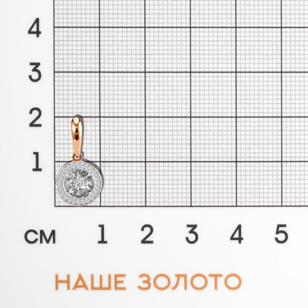 Золотая подвеска Клондайк из красного золота 585 пробы ЛХ03-02444-02-106-02-01