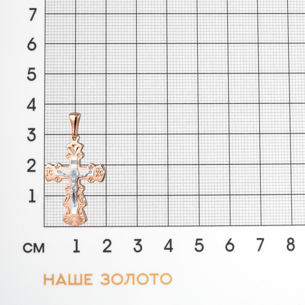 Золотой крест Светлов из красного золота 585 пробы К835-0681-17-00