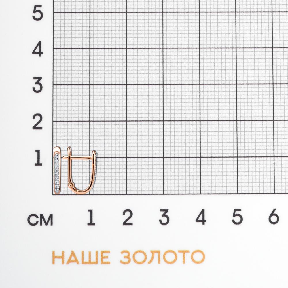 Золотые серьги Ювелир трейд из красного золота 585 пробы ЮЙ212-20-0423-30-01