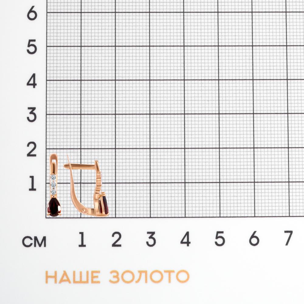 Золотые серьги Efremof из красного золота 585 пробы ЮПС13416998гр