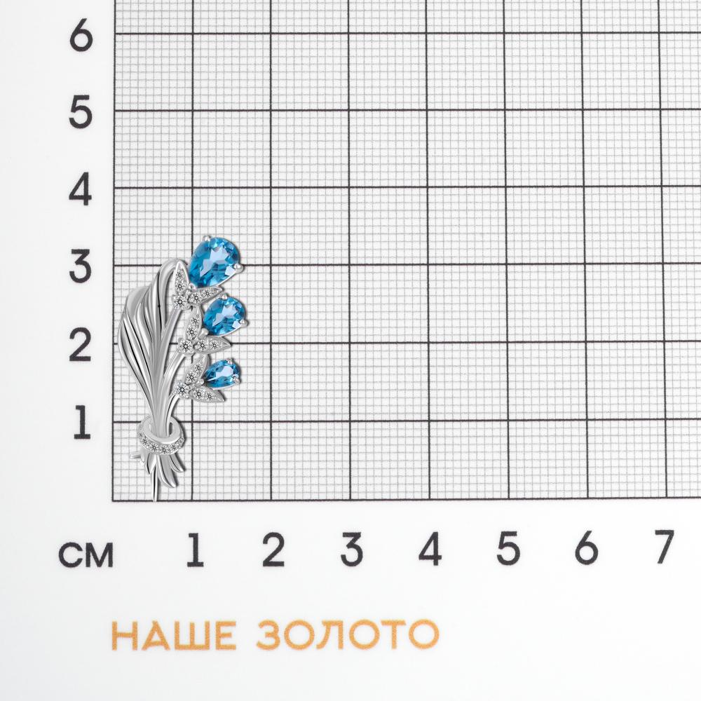 Серебряная брошь Efremof ЮП15210111710-503