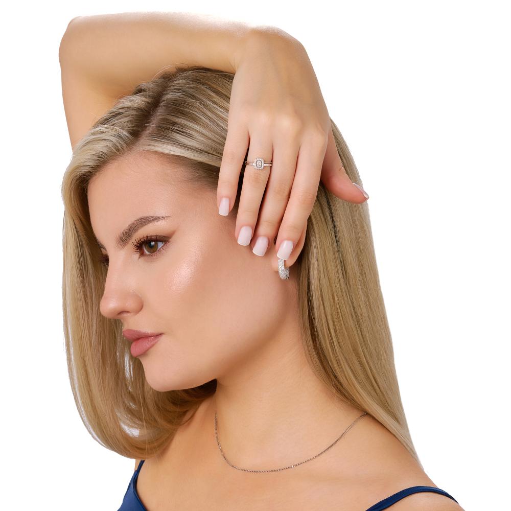 Серебряное кольцо Золотая подкова ЯВ802-02401-01-00-20-00