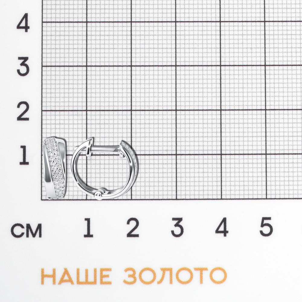 Серебряные серьги конго Иллада 2ИС122325
