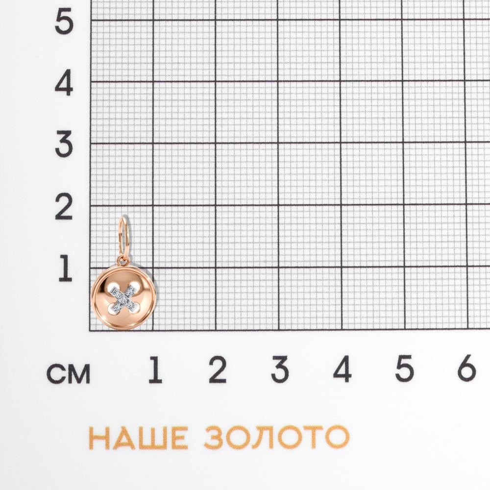 Золотая подвеска Талант из красного золота 585 пробы ТБ5092000114348