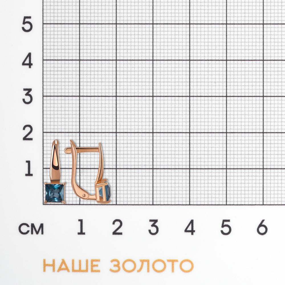Золотые серьги Efremof из красного золота 585 пробы ЮПС10420096тл