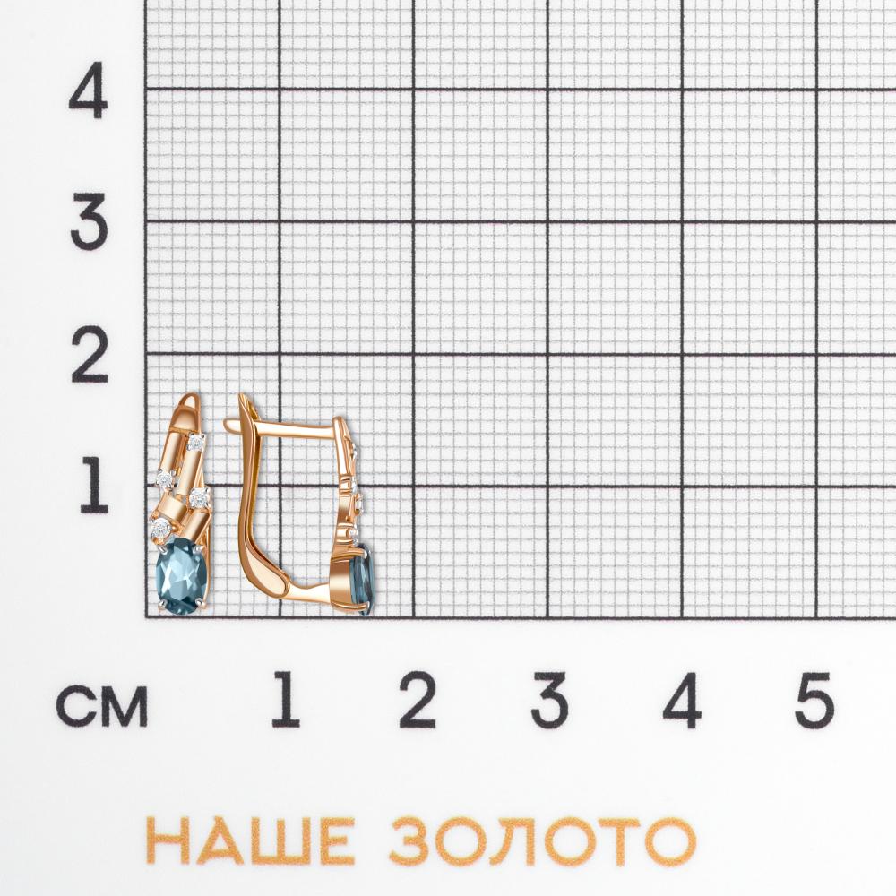 Золотые серьги Efremof из красного золота 585 пробы ЮПС13420543тл