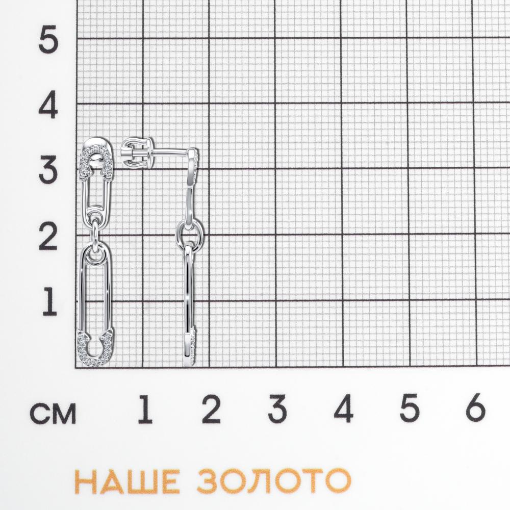 Серебряные серьги гвоздики Талант ТБ0572000117620