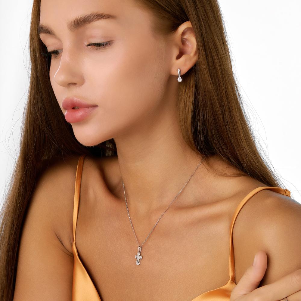 Серебряный крест Liberty РЫ3002255С
