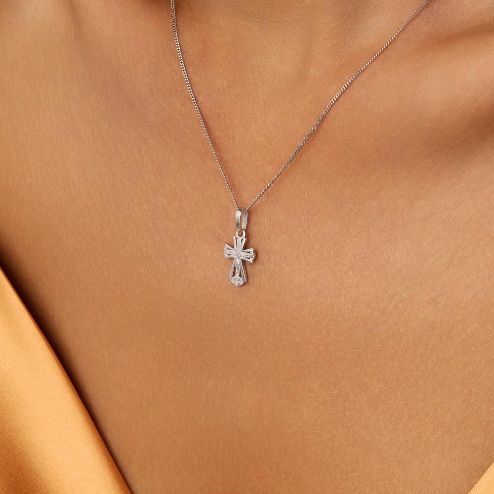 Серебряный крест Liberty РЫ3002255С