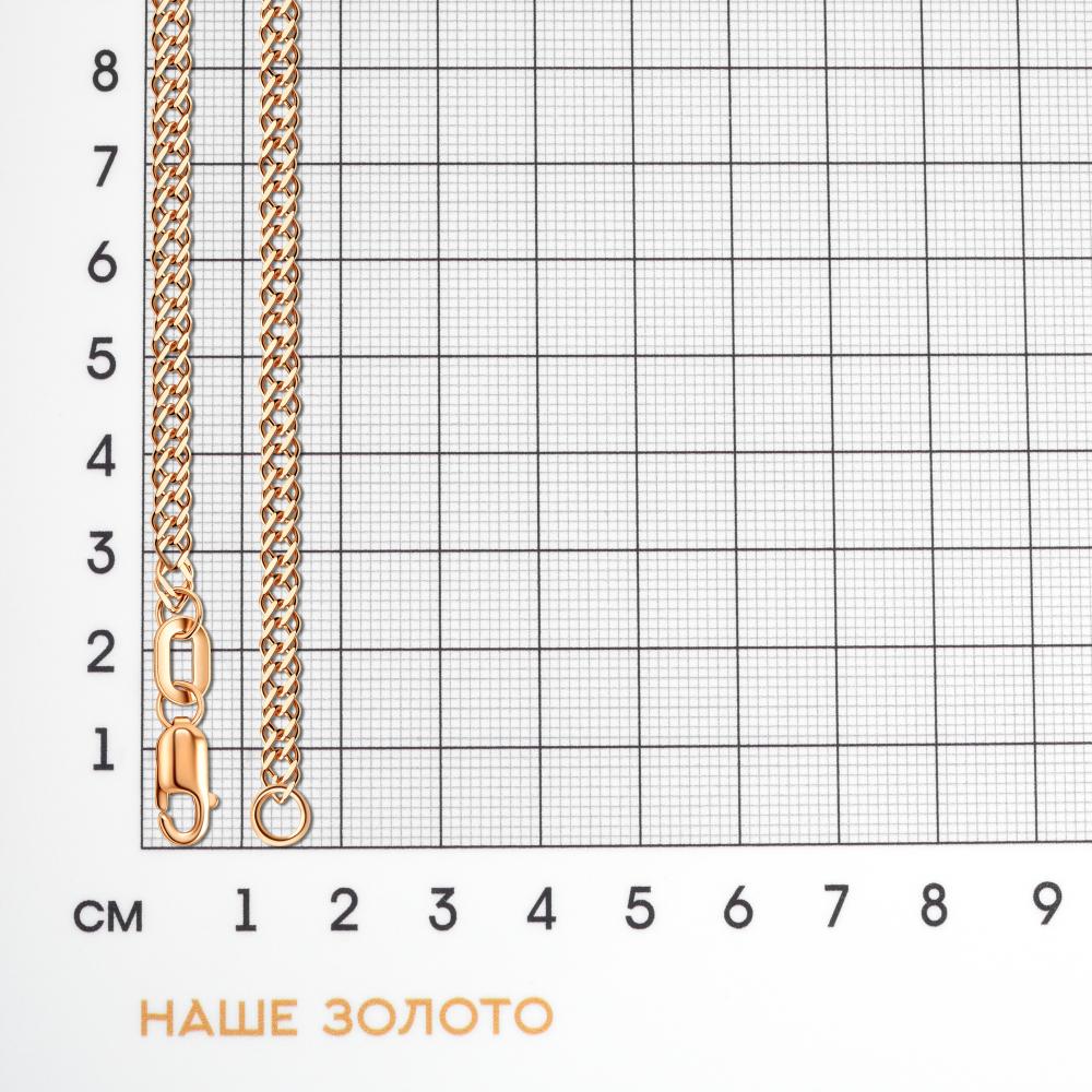 Золотая цепочка Krastsvetmet из красного золота 585 пробы КЯНЦ12-053 040