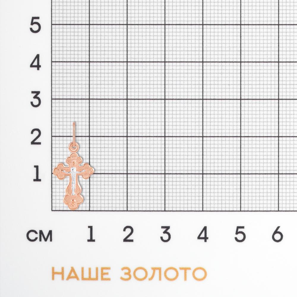 Золотой крест Светлов из красного золота 585 пробы К835-0495-30-00