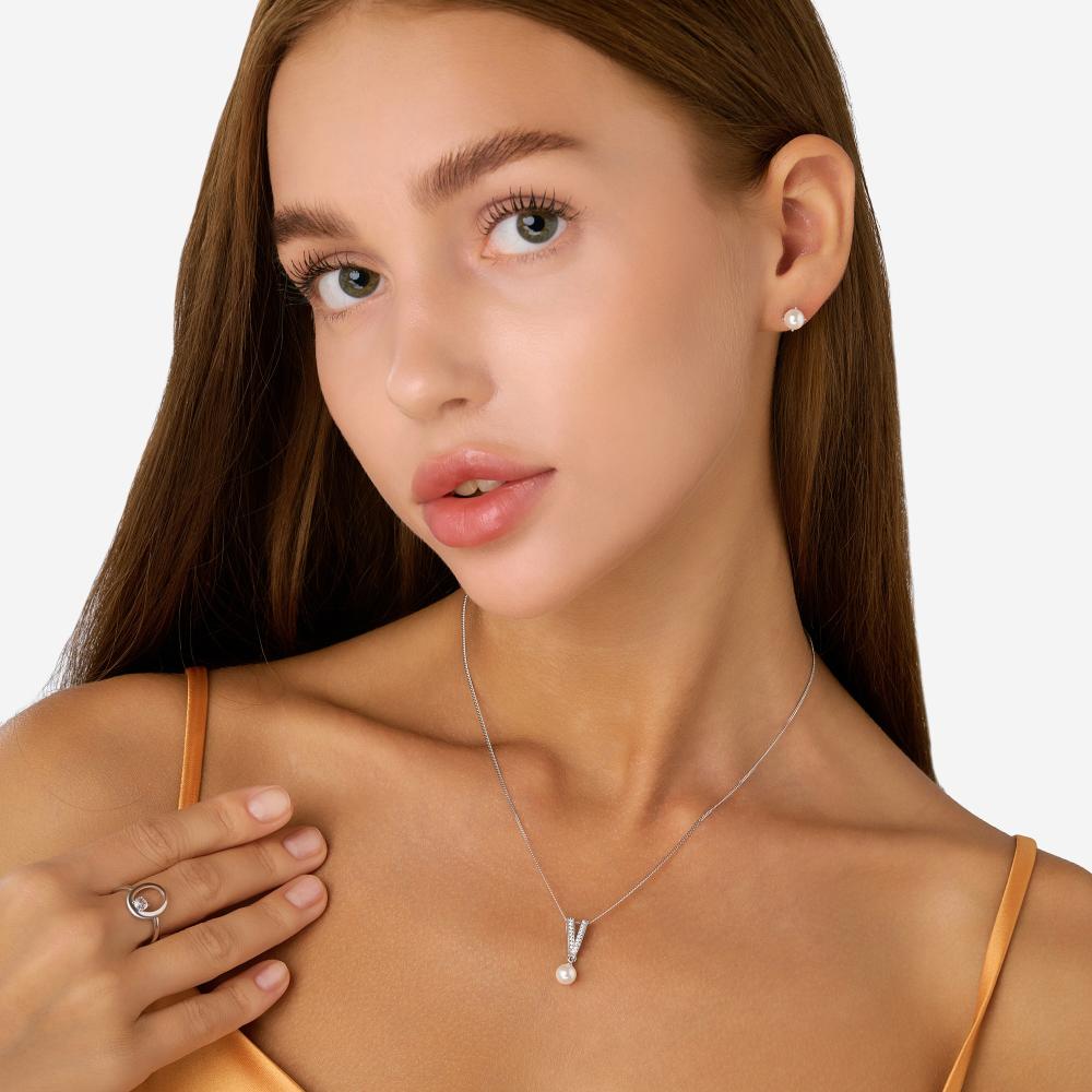 Серебряная подвеска  ЮП1361015207-503