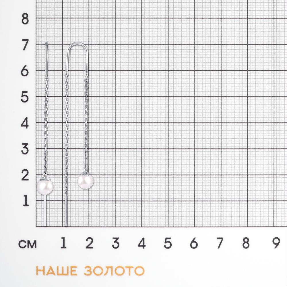 Серебряные серьги подвесные Sokolov ДИ94025916