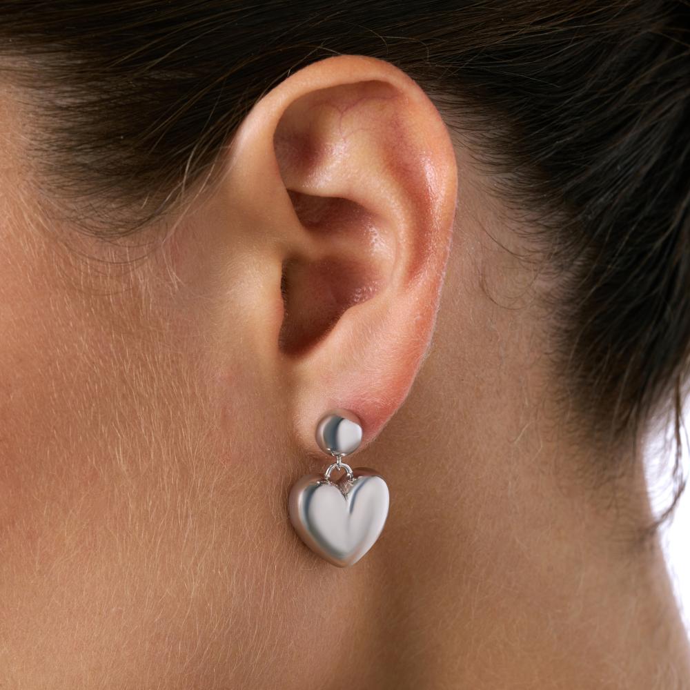 Серебряные серьги гвоздики  ДИ94027207