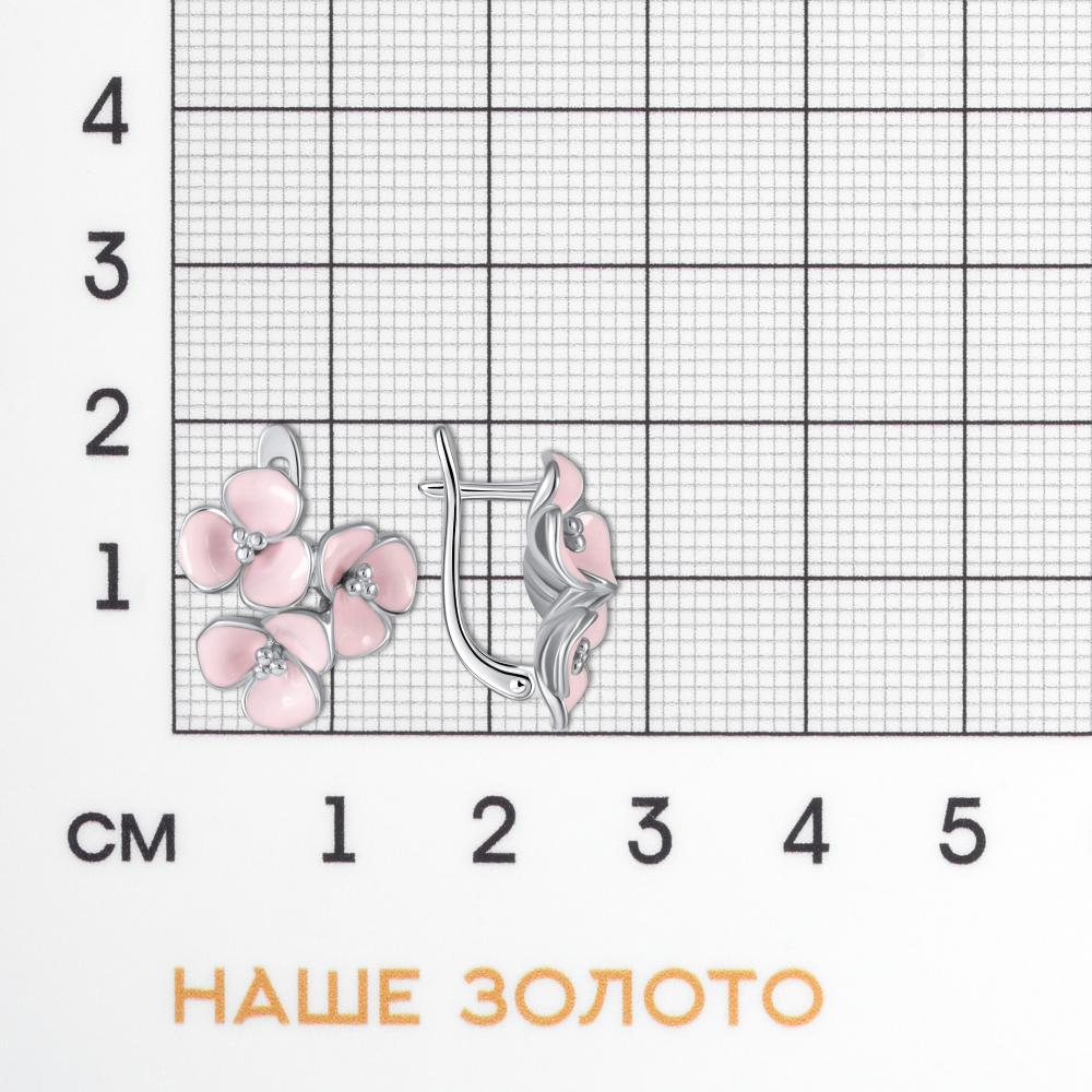 Серебряные серьги  ДИ94027277