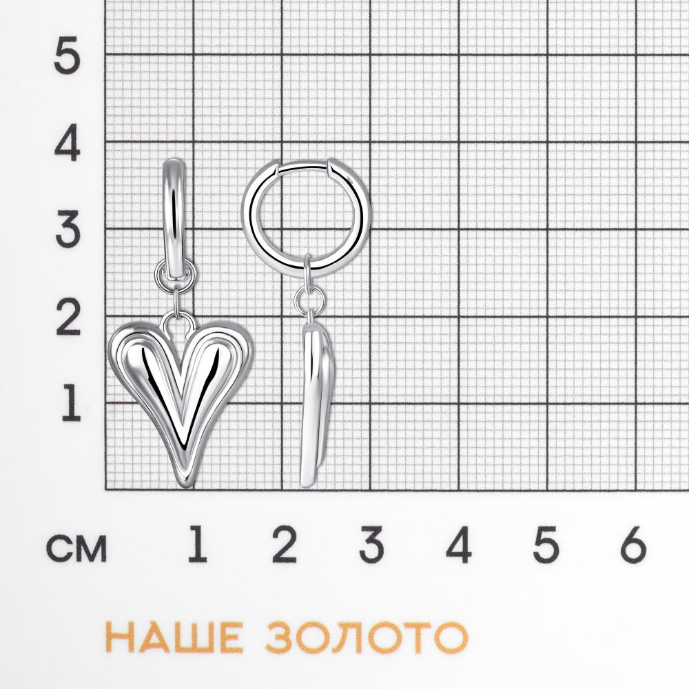 Серебряные серьги конго  ДИ94-121-00027-1