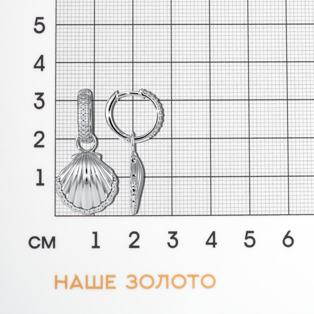 Серебряные серьги конго  ДИ94027229