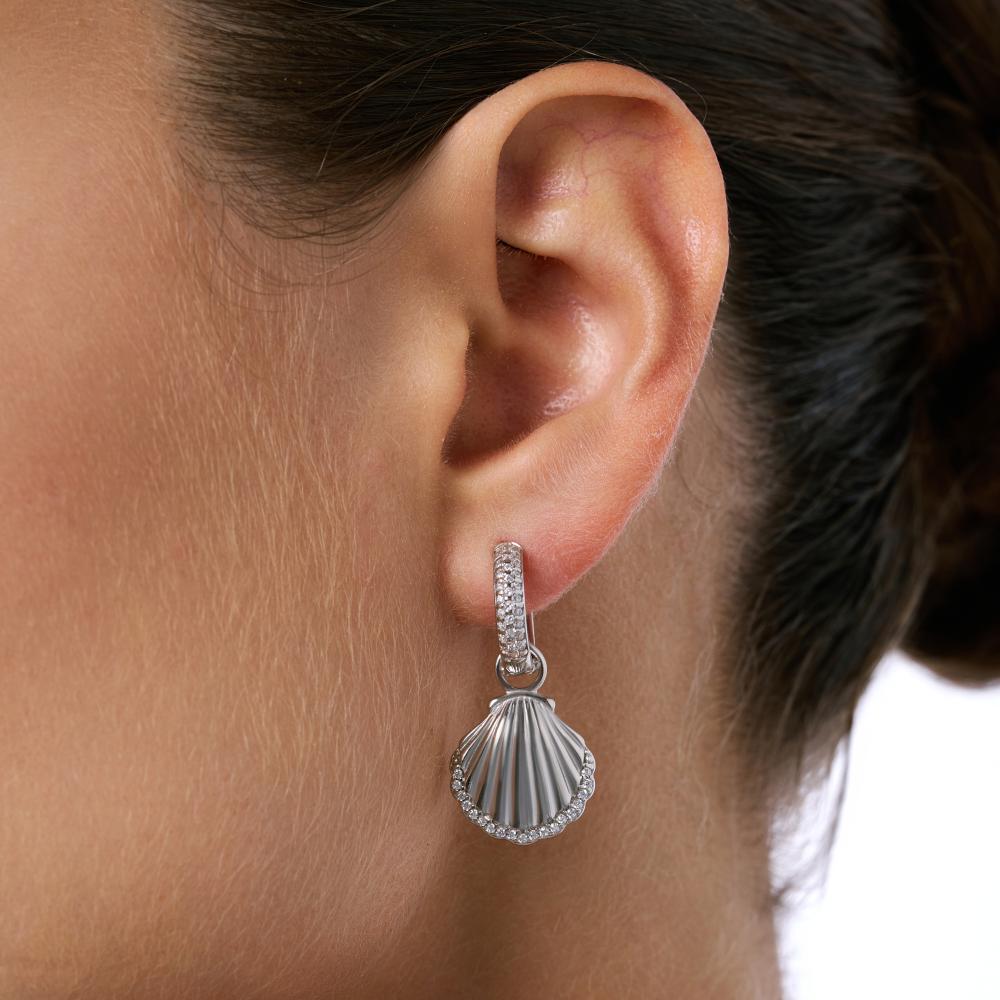 Серебряные серьги конго  ДИ94027229