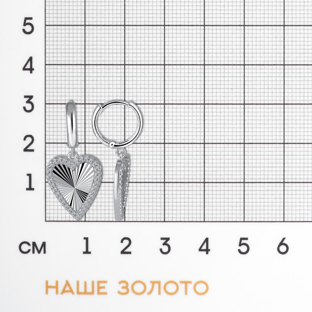 Серебряные серьги конго  ДИ94027288