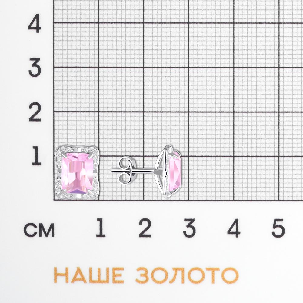 Серебряные серьги гвоздики Талант ТБ12-72-000Г-11939