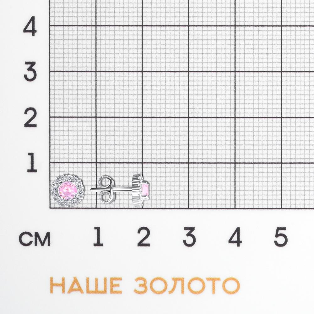 Серебряные серьги гвоздики Талант ТБ12-72-000Р-10255