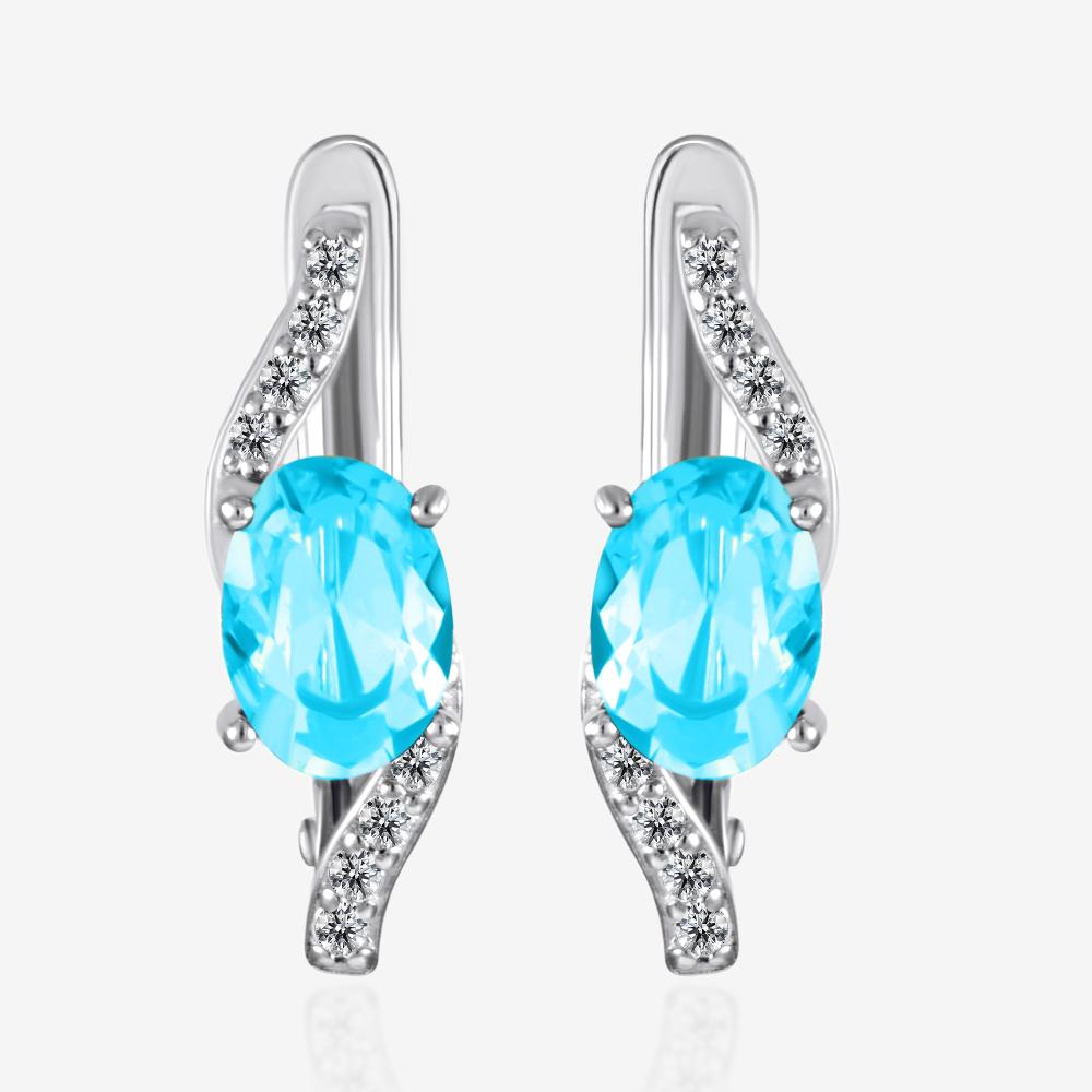 Серебряные серьги Талант ТБ10-72-000Ц-11815