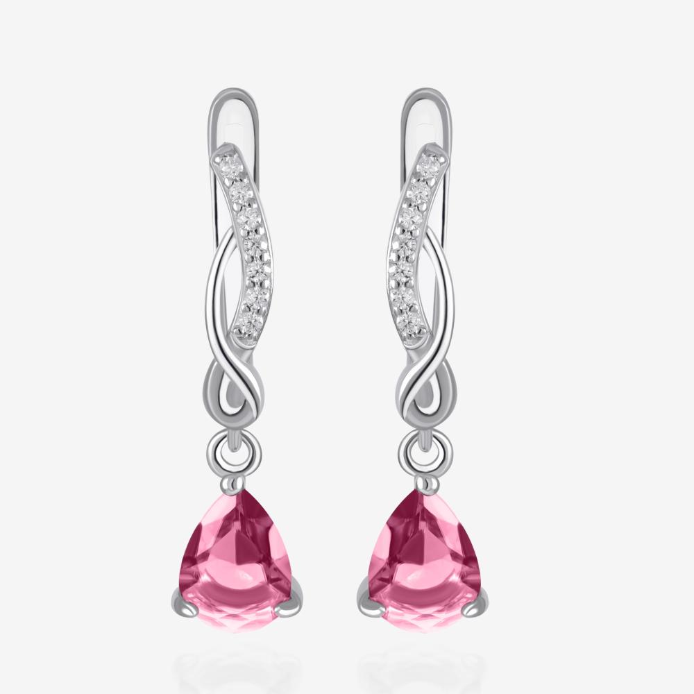 Серебряные серьги подвесные Талант ТБ14-72-000Э-11809