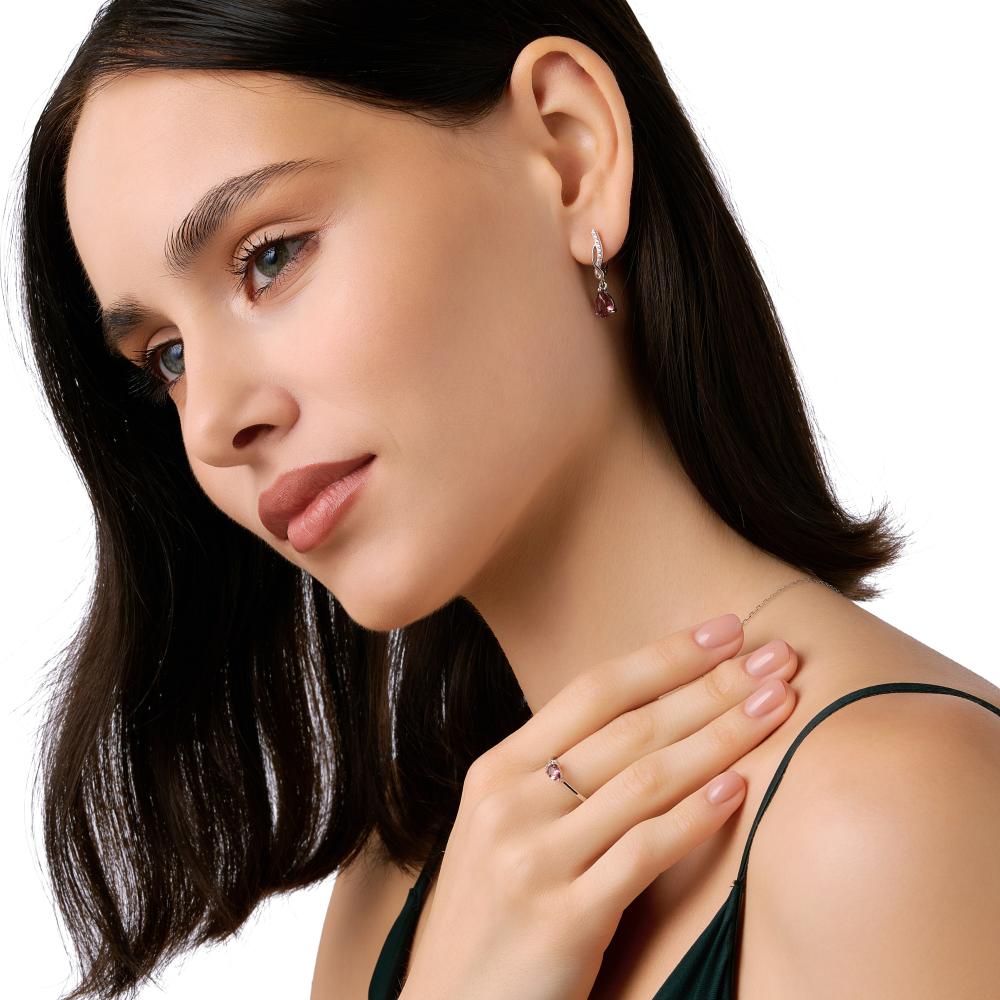 Серебряные серьги подвесные Талант ТБ14-72-000Э-11809
