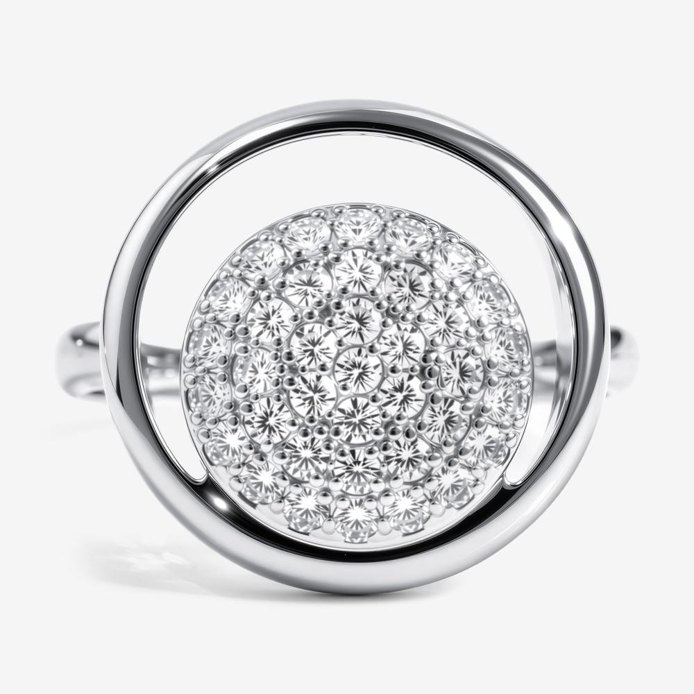 Серебряное кольцо Григорьев даймонд Э101-10-0939-41-00-1