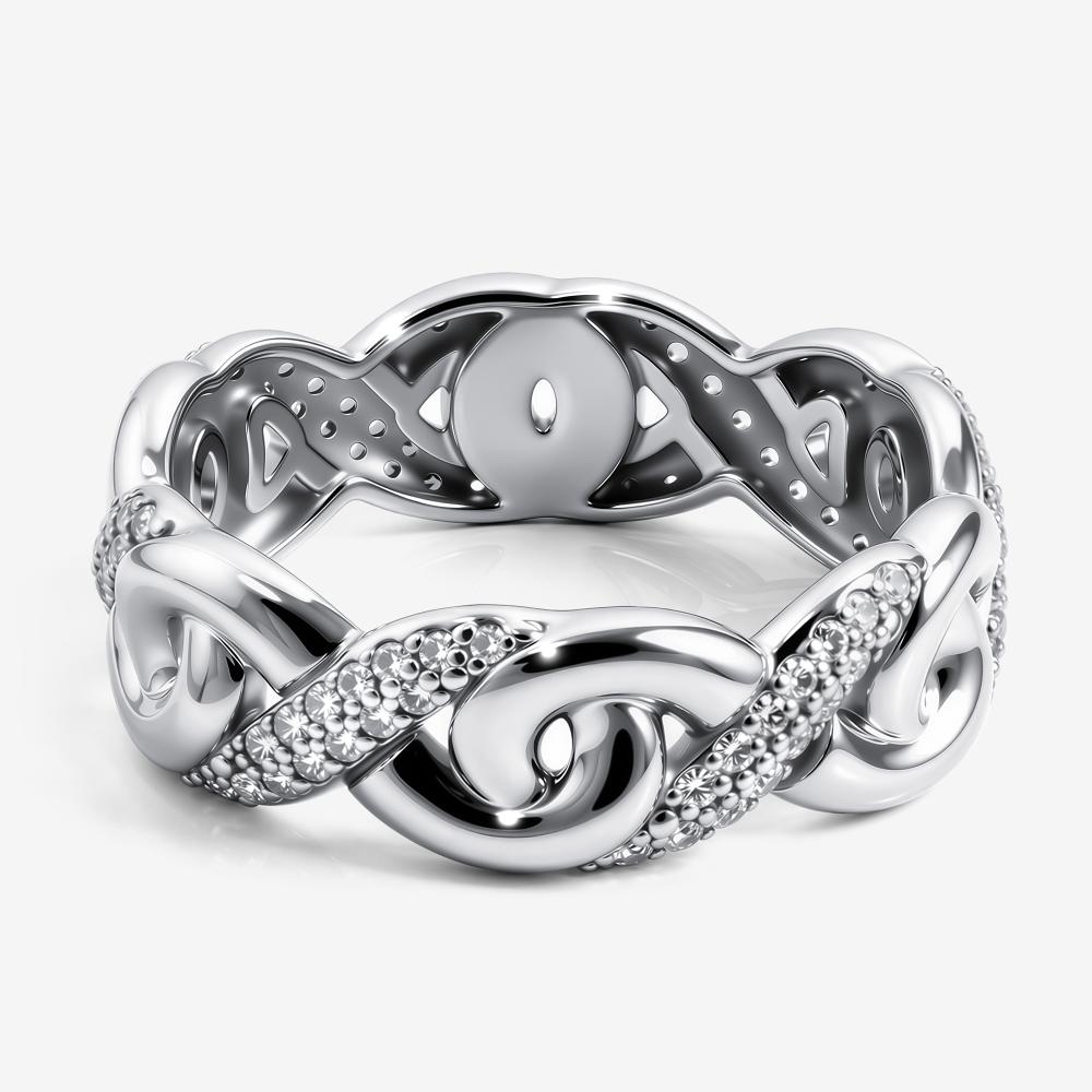 Серебряное кольцо Григорьев даймонд Э101-10-01021-41-00